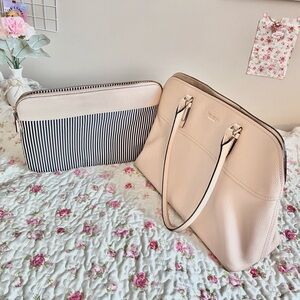 Kate Spade ballet pink satchel | padded laptop case | deadstock